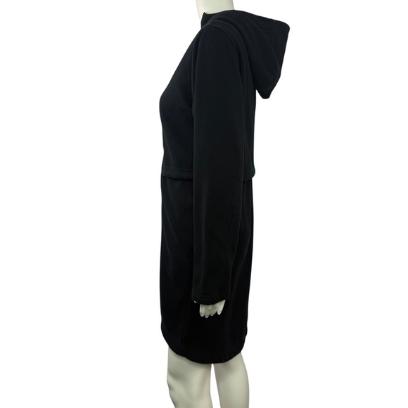 Athleta Black Hooded Full Zip Longline Athleisure Jacket Women's Size XS - Picture 7 of 11